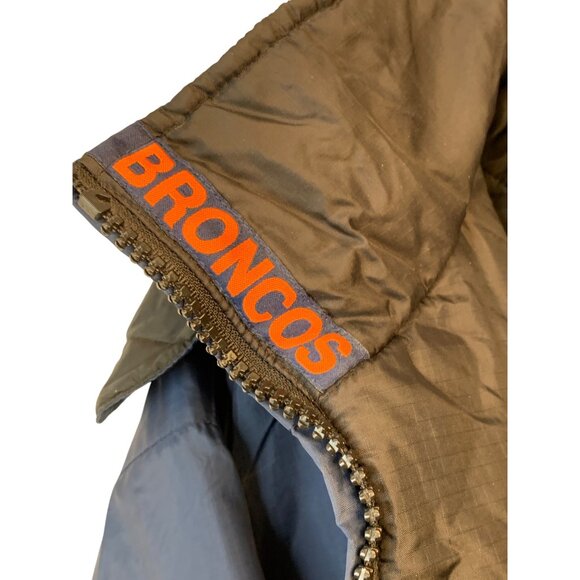 VTG Pro Player Denver Broncos Jacket XL / 2XL Embroider Logos Quilted 8980 - Picture 12 of 13